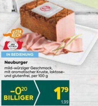 Billa Neuburger 100g Angebot