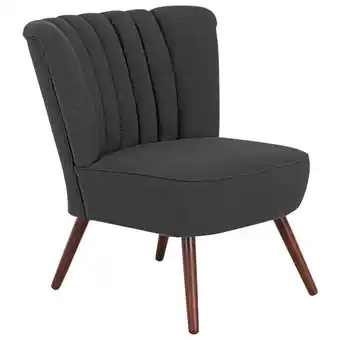 XXXLutz Sessel in flachgewebe, leinenoptik schwarz Angebot