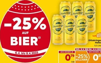 Billa Ottakringer Helles 0,5 Liter Angebot