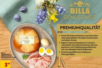 Billa Billa Genusswelt Dinkelpinze od. Osterpinze mit Butter 300g Angebot