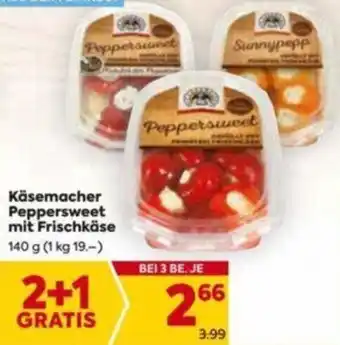 Billa Käsemacher Peppersweet mit Frischkäse 140g Angebot