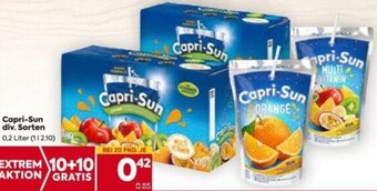 Billa Capri-Sun div. Sorten 0,2 Liter Angebot