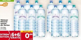 Billa Vöslauer Mineralwasser div. Sorten 1,5 Liter Angebot
