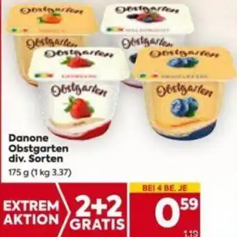 Billa Danone Obstgarten div. Sorten 175g Angebot