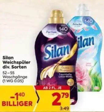 Billa Silan Weichspüler div. Sorten 52-55 WC Angebot