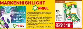 Billa Ariel Pulver od. Flüssig div. Sorten 100 WC Angebot
