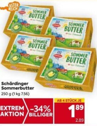 Billa Schärdinger Sommerbutter 250g Angebot