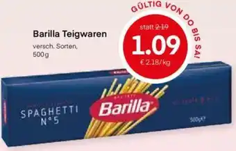 MPreis Barilla Teigwaren 500g Angebot