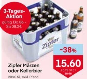 MPreis Zipfer Märzen oder Kellerbier 20x0.5l Angebot
