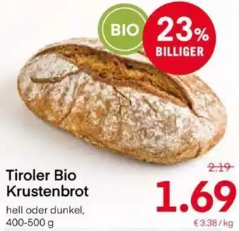 MPreis Tiroler Bio Krustenbrot 400-500g Angebot