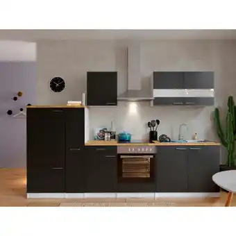 XXXLutz Kãœchenleerblock 300 cm in schwarz Angebot