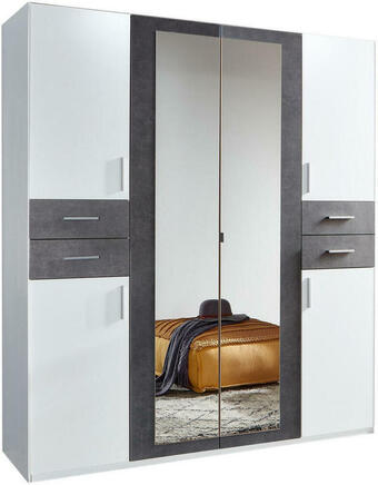 XXXLutz Kleiderschrank in grau, weiß Angebot
