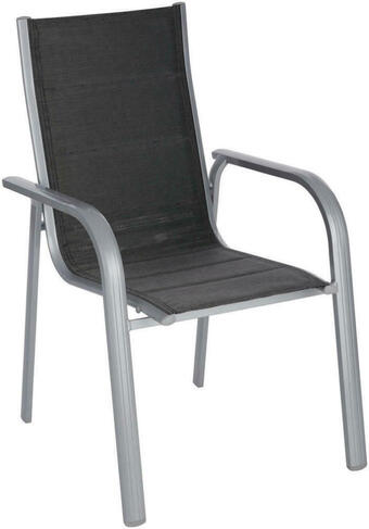 XXXLutz Stapelsessel in metall, textil schwarz, silberfarben Angebot