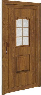 Hornbach Haustür kunststoff texas weiß/golden oak 100x210 cm links Angebot