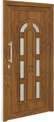 Hornbach Haustür kunststoff florida weiß/golden oak 100x200 cm links Angebot