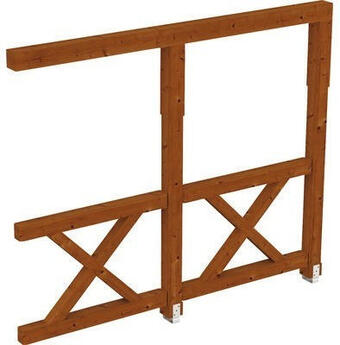 Hornbach Seitenwand andreaskreuz skan holz douglasie 255x210cm nussbaum Angebot