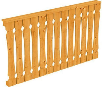 Hornbach Brüstung balkonschalung skan holz 170x96 cm eiche hell Angebot