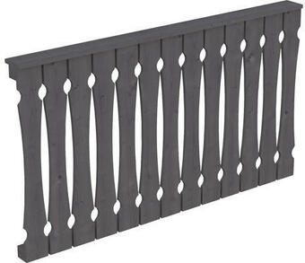 Hornbach Brüstung balkonschalung skan holz 170x96 cm schiefergrau Angebot