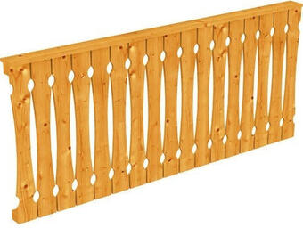 Hornbach Brüstung balkonschalung skan holz 220x96 cm eiche hell Angebot
