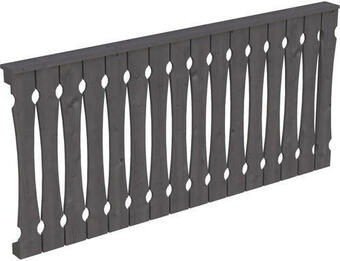 Hornbach Seitenwand balkonschalung skan holz 205x96 cm schiefergrau Angebot