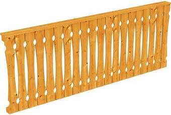 Hornbach Seitenwand balkonschalung skan holz 255x96 cm eiche hell Angebot