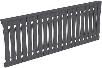 Hornbach Seitenwand balkonschalung skan holz 255x96 cm schiefergrau Angebot