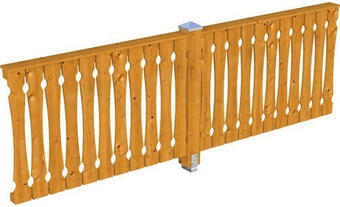 Hornbach Seitenwand balkonschalung skan holz 305x96 cm eiche hell Angebot