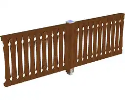 Hornbach Seitenwand balkonschalung skan holz 305x96 cm nussbaum Angebot