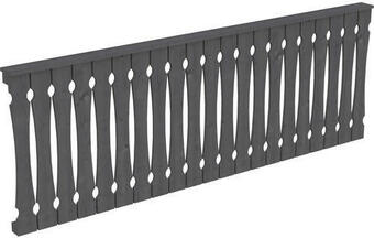 Hornbach Brüstung balkonschalung skan holz 270x96 cm schiefergrau Angebot