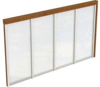 Hornbach Seitenwand skan holz für terrassenüberdachung wandanbau 355x200 cm nussbaum Angebot