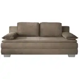 XXXLutz Schlafsofa in velours hellbraun Angebot