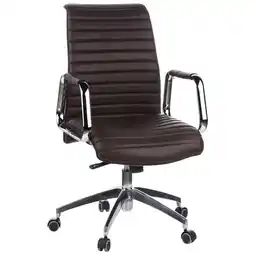 XXXLutz Chefsessel in lederlook silberfarben, dunkelbraun Angebot