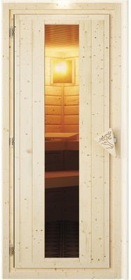Hornbach Sauna türelement karibu gedämmt für 68 mm saunen mit isolierglas 173x64x3,8 cm Angebot
