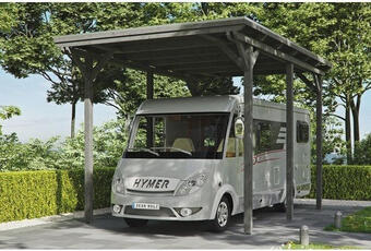 Hornbach Einzelcarport skan holz emsland inkl. regenrinne 404x604 cm schiefergrau Angebot