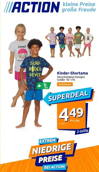 Action Kinder-Shortama 92-176 2-teilig Angebot