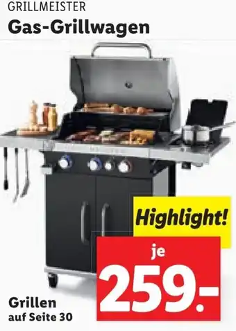 Lidl Grillmeister Gas-Grillwagen Angebot