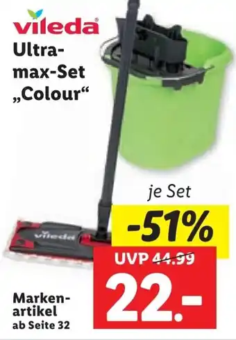 Lidl Vileda Ultra-max-Set,,Colour" Angebot