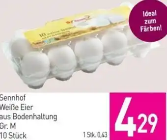 Sutterlüty Sennhof Weiße Eier aus Bodenhaltung Gr. M 10 Stk. Angebot