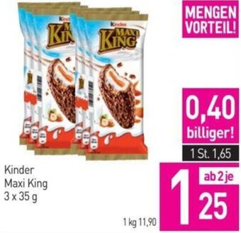 Sutterlüty Kinder Maxi King 3 x 35 g Angebot
