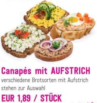 Sutterlüty Canapés mit Aufstrich Angebot