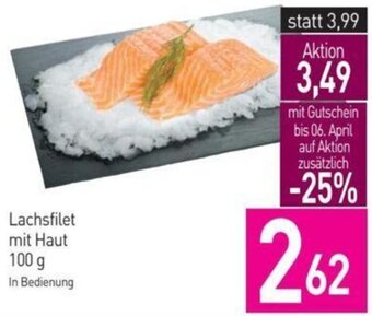 Sutterlüty Lachsfilet mit Haut 100 g Angebot