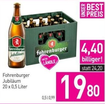 Sutterlüty Fohrenburger Jubiläum 20 x 0,5 Liter Angebot