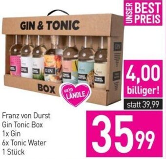 Sutterlüty Franz von Durst Gin Tonic Box 1x Gin 6x Tonic Water 1 Stk. Angebot