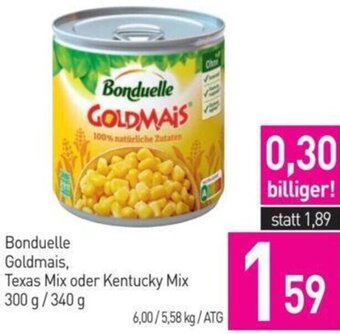 Sutterlüty Bonduelle Goldmais, Texas Mix oder Kentucky Mix 300 g/ 340 g Angebot