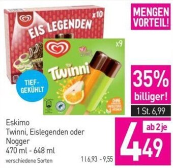 Sutterlüty Eskimo Twinni, Eislegenden oder Nogger 470 ml-648 ml Angebot