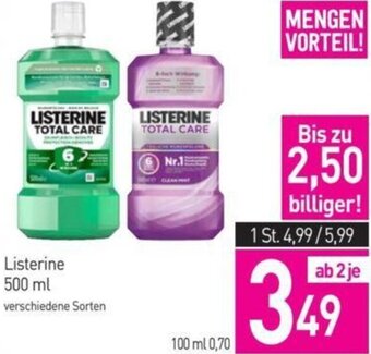 Sutterlüty Listerine 500 ml Angebot