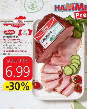 Spar Tann Beinschinken 800 g Angebot
