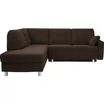 XXXLutz Ecksofa in chenille dunkelbraun Angebot
