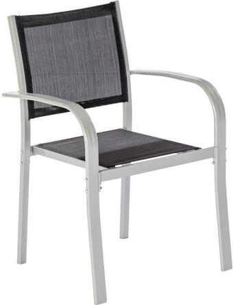XXXLutz Stapelsessel in metall, textil schwarz, silberfarben Angebot