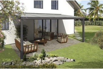 Hornbach Terrassenüberdachung skan holz genua 541x307 cm anthrazit Angebot